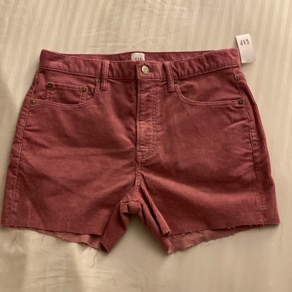PINK GAP SHORTS VELVET